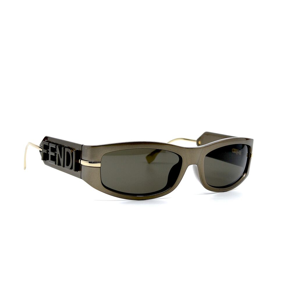 NEW FENDI FE40120I 45E SHINY BROWN AUTHENTIC SUNGLASSES - Picture 3 of 14